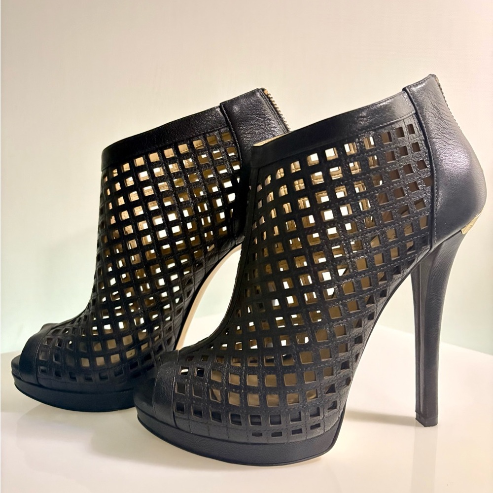 Michael Kors Black Cut-Out Heels